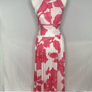 Abel The Label Anthropologie Paloma Halter Maxi Dress Size XS